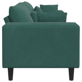 Velvet Sofa with Cushion Dark Green 208 cm Velvet 3335155