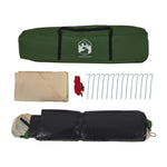 ZNTS Camping Tent Dome 4-Person Green Quick Release 4004242