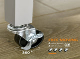 Kitchen Trolley Utility Cart on Wheels with Rubberwood Worktop, Towel Rack, Storage Shelves & Drawer T3398P344550