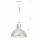 Hanging Lamp 25 W Silver Round 48 cm E27 320563