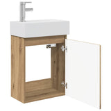 Bathroom Vanity Unit with Tap Artisan Oak 45.5 x 22.5 x 84 cm 889470