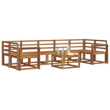 Outdoor Sofa Set 8 pcs Natural Solid Acacia Wood 3366152