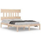 Bed Frame without Mattress 140x190 cm Solid Wood 3104718