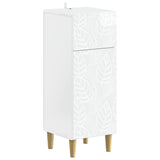 2 Piece Bathroom Cabinet Set DELFT High Gloss White 3417706