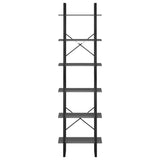 ZNTS Storage Shelf Grey 60x30x210 cm Engineered Wood 806519