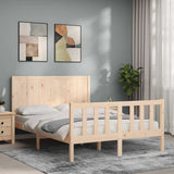 Bed Frame without Mattress 140x200 cm Solid Wood Pine 3192621