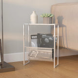 Magazine Rack Silver 35x15x45 cm Steel 331670