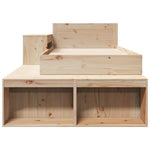 Bed Frame without Mattress 75x190 cm Small Single Solid Wood Pine 3309752