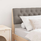 Upholstered Headboard Taupe 80 cm Solid Pine Wood 879202