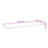 805327 Bookshelf Boards 8 pcs High Gloss Black 80x30x1,5 cm Engineered Wood