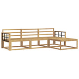 Outdoor Sofa Set 4 pcs White 249.5 x 162.5 x 73 cm 3386278