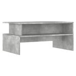 ZNTS Coffee Table Concrete Grey 90x55x42.5 cm Engineered Wood 834281