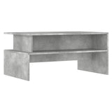 ZNTS Coffee Table Concrete Grey 90x55x42.5 cm Engineered Wood 834281