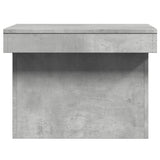 ZNTS Coffee Table Concrete Grey 80x55x40 cm Engineered Wood 840866