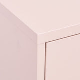 Storage Cabinet Pink 80x35x101.5 cm Steel 336157