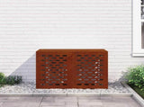 Air Conditioner Cover Rusty 100 x 50 x 70 cm Galvanised Steel 865903