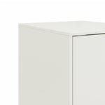 ZNTS Sideboard White 34.5x39x107 cm Steel 841708