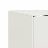 ZNTS Sideboard White 34.5x39x107 cm Steel 841708