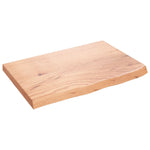 ZNTS Wall Shelf Light Brown 60x40x cm Treated Solid Wood Oak 363648