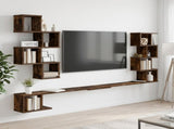 Wall-Mounted TV Shelf Smoked Oak 200 x 15 x 94 cm 8012304