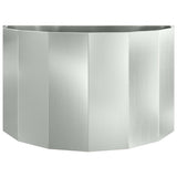 Planter Silver 90 x 45 x 50 cm Galvanised Steel 883715