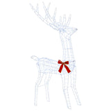 Reindeer Pull Sleigh LOVIISA 450 LEDs Cold White 42049666