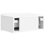 Wall-Mounted Bedside Cabinet High Gloss White 49 x 34.5 x 24 cm 898283
