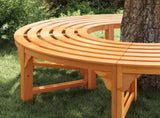 Tree Bench 2 pcs Natural 160 x 80 x 45cm Solid Eucalyptus Wood 3324835