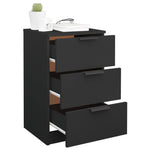 Bedside Cabinet Black 40x36x65 cm 811270