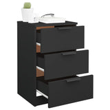 Bedside Cabinet Black 40x36x65 cm 811270
