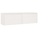 Wall Cabinets 2 pcs White 60x30x35 cm Solid Pinewood 813448