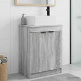 Bathroom Vanity with Sink Grey Sonoma 54 x 35 x 83 cm 890164