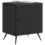 Bedside Cabinet Black 43 x 34.5 x 50 cm Engineered Wood 895487