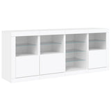 Sideboard with LED Lights White 164x37x67 cm 3209051