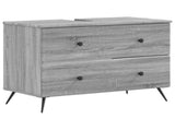 2 Piece Bathroom Cabinet Set BREDA Grey Sonoma Engineered Wood 3417564