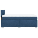 Box Spring Bed with Mattress Blue 100x200 cm Fabric 3285805