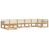Outdoor Sofa Set 7 pcs White Solid Acacia Wood 3386753