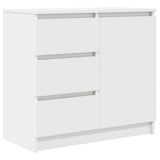 Sideboard with Drawer White 71x35x65 cm Engineered Wood 861571