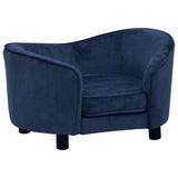 Dog Sofa Blue 69x49x40 cm Plush 171023