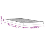 Bed Frame without Mattress Wax Brown 100x200 cm Solid Wood Pine 847152