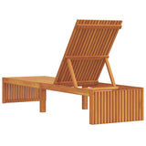 Sun Lounger Reclining Brown 200 x 55 x 94cm Solid Acacia wood 4108114
