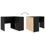 Corner Desk with Drawer Black Oak 102 x 88 x 75 cm 3337274