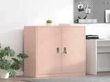 Storage Cabinet Pink 90 x 40 x 105 cm Steel 891647