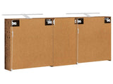 Bathroom Cabinet Set 3 pcs 130 x 14.5 x 70 cm Engineered wood 3403774
