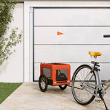 Pet Bike Trailer Orange and Black Oxford Fabric&Iron 93921