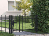 Door Fence Gate BOXTEL with Spear Top 100x75 cm 144358