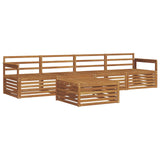 Outdoor Sofa Set 5 pcs Natural Solid Acacia Wood 3372964