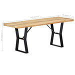 Bench 110 cm Solid Mango Wood 247951