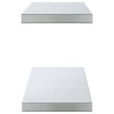 Wall Shelves 2 pcs 100x23.5 cm Silver Stainless Steel 30280