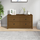 Side Cabinet Honey Brown 100x40x54 cm Solid Wood Pine 821777